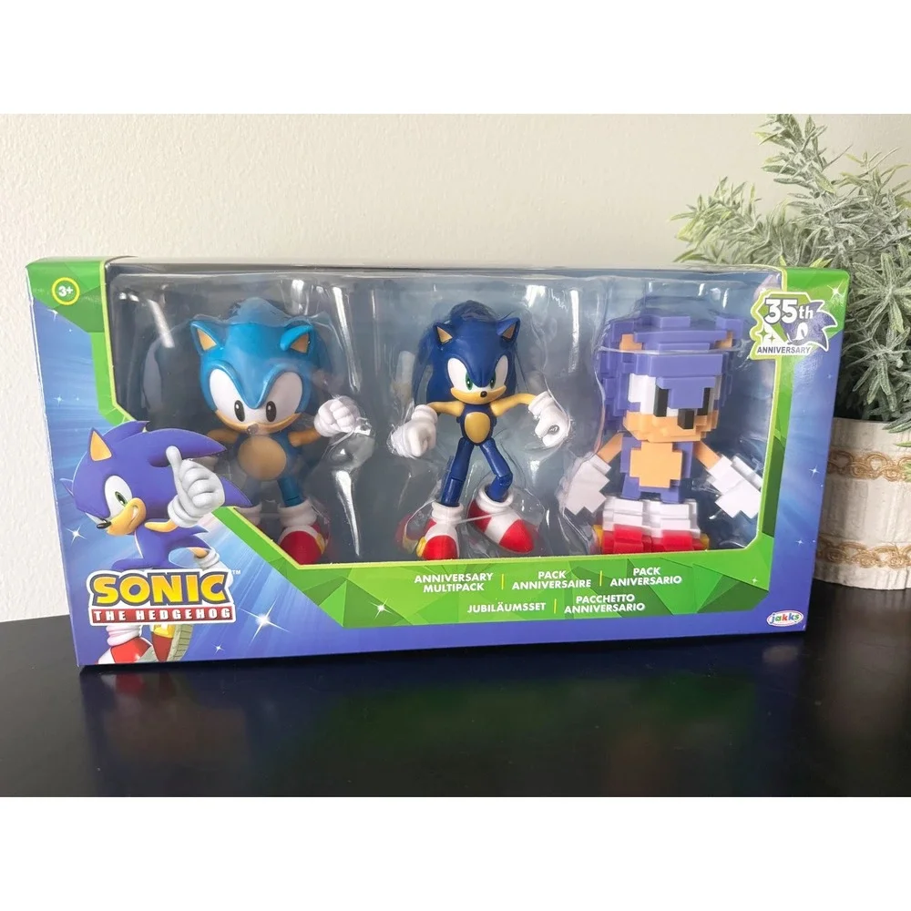 NIP Sonic the Hedgehog 35th Anniversary Multipack Jakks Pacific 3 Figure Set